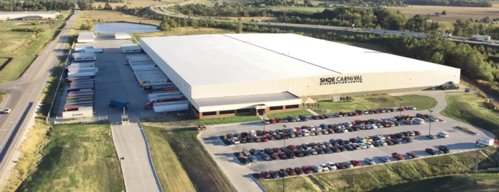 Exterior shot of Shoe Carnival Warehouse